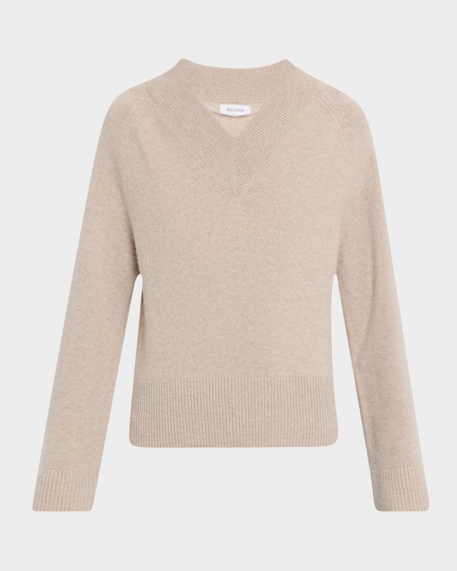 Premium Cashmere V-Neck Sweat
